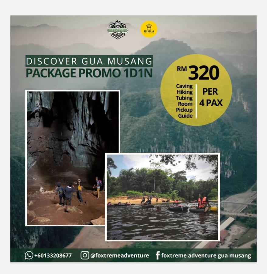 Rihla Dataran Tengah Albergue Gua Musang Exterior foto